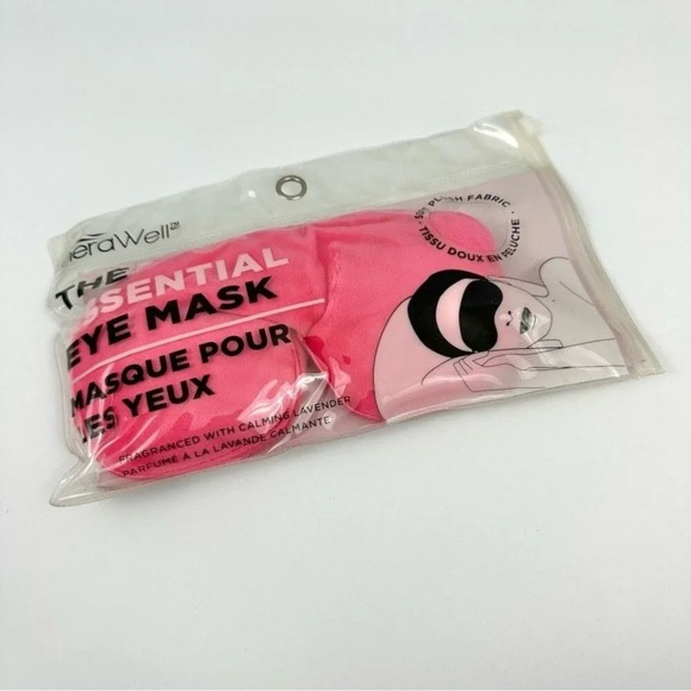 theraWell Pink The Essential Eye Mask NIB Relaxation Casual Night In Fun